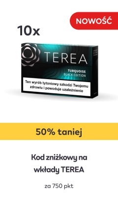 Kod zniżkowy na wkłady TEREA za 750 pkt