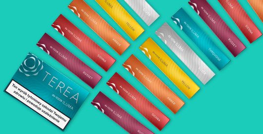 Paczki TEREA, na froncie TEREA w turkusowym kolorze